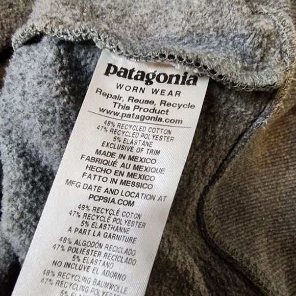 Patagonia Hoodie Sweatshirt Mens Large Gray P6 Logo Uprisal Pullover Gorpcore - Picture 7 of 13